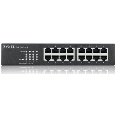 Коммутатор ZYXEL GS1100-16 GS1100-16-EU0103F Коммутатор ZYXEL GS1100-16 GS1100-16-EU0103F