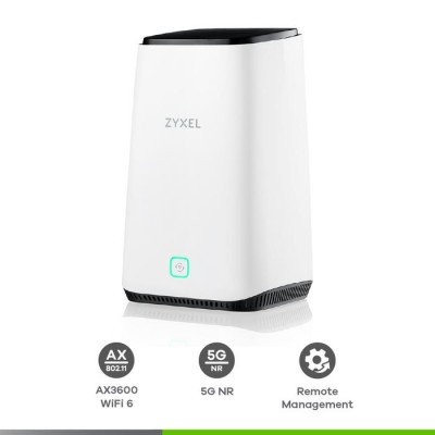 Маршрутизатор Zyxel FWA510 FWA-510-EU0102F, 5G, WiFi 6 AX3600, 2×2.5G Маршрутизатор Zyxel FWA510 FWA-510-EU0102F, 5G, WiFi 6 AX3600, 2×2.5G